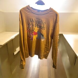Disney Mustard Yellow Winnie the Pooh Character Shirt